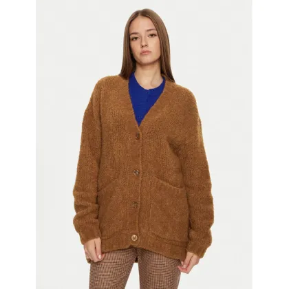 Zdjęcie American Vintage Kardigan Zolly ZOL19CH24 Brązowy Loose Fit
