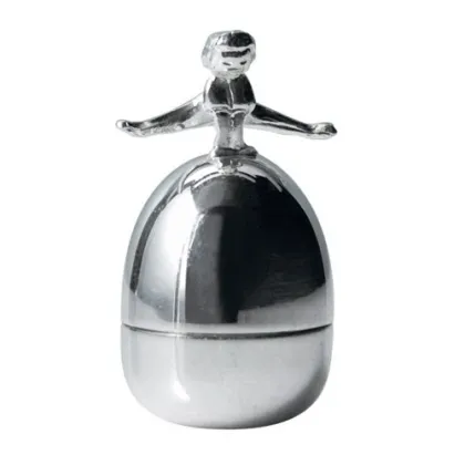 Picture Luxurious silver-plated child figurine