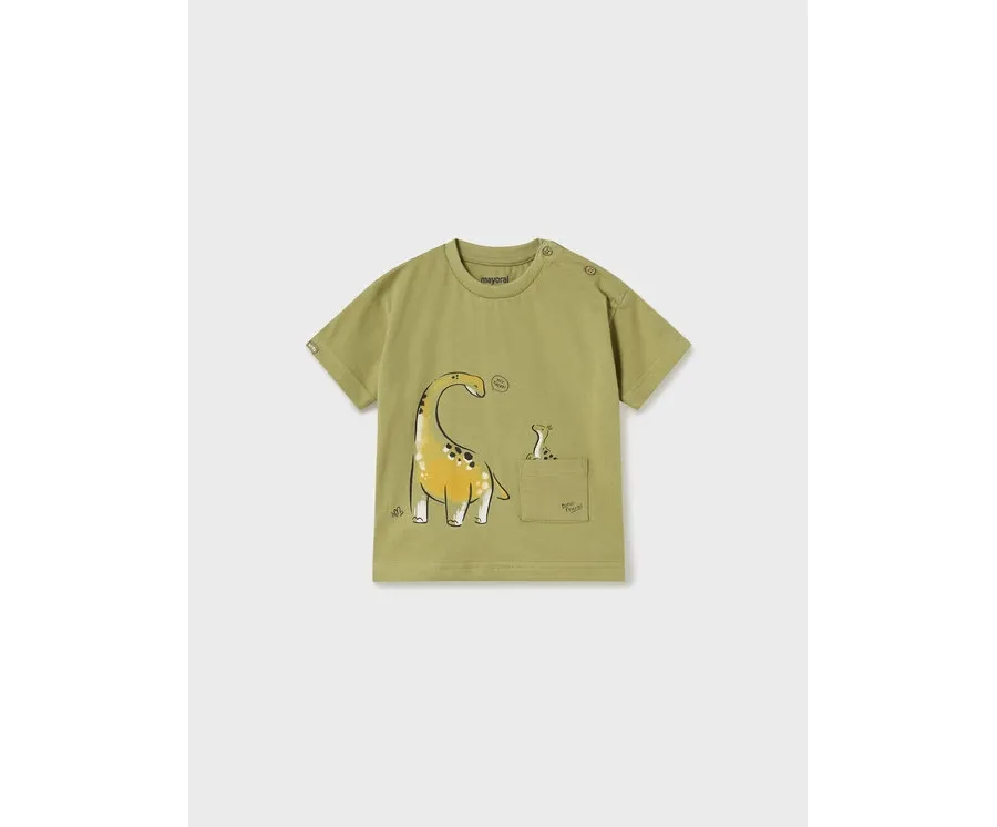 obrazek 1 Mayoral T-Shirt 1027 Zielony Regular Fit