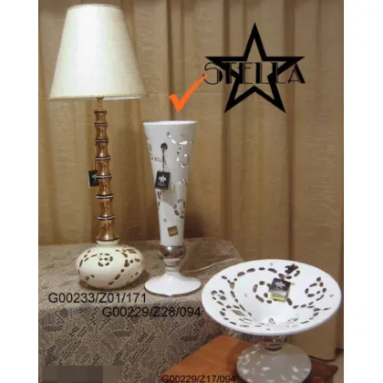 Zdjęcie Urokliwa biała lampa z platyną