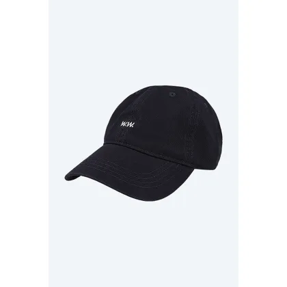 Zdjęcie Wood Wood czapka z daszkiem bawełniana Low profile twill cap kolor granatowy gładka 12110804.7083