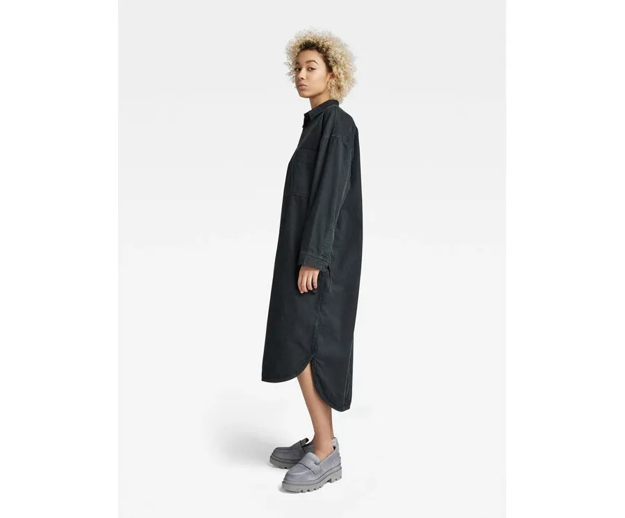 obrazek 1 G-Star Raw Sukienka koszulowa D22160-C436-C784 Szary Relaxed Fit
