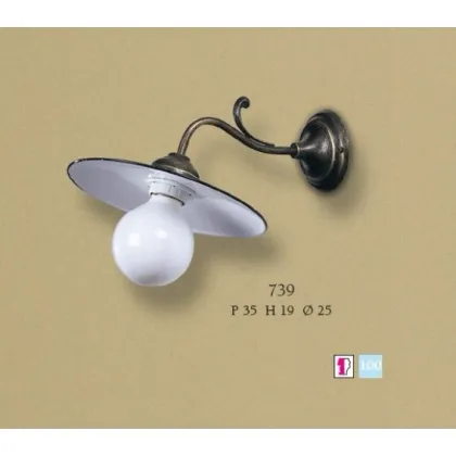 Zdjęcie Pojedyncza lampa ścienna o wyjątkowym designie - Il Paralume Marina