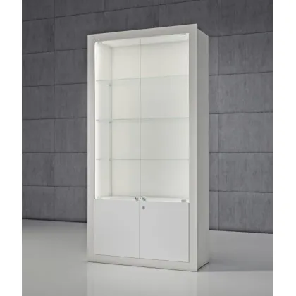 Zdjęcie Ekskluzywna modułowa witryna z dekoracyjną ramą i szafką