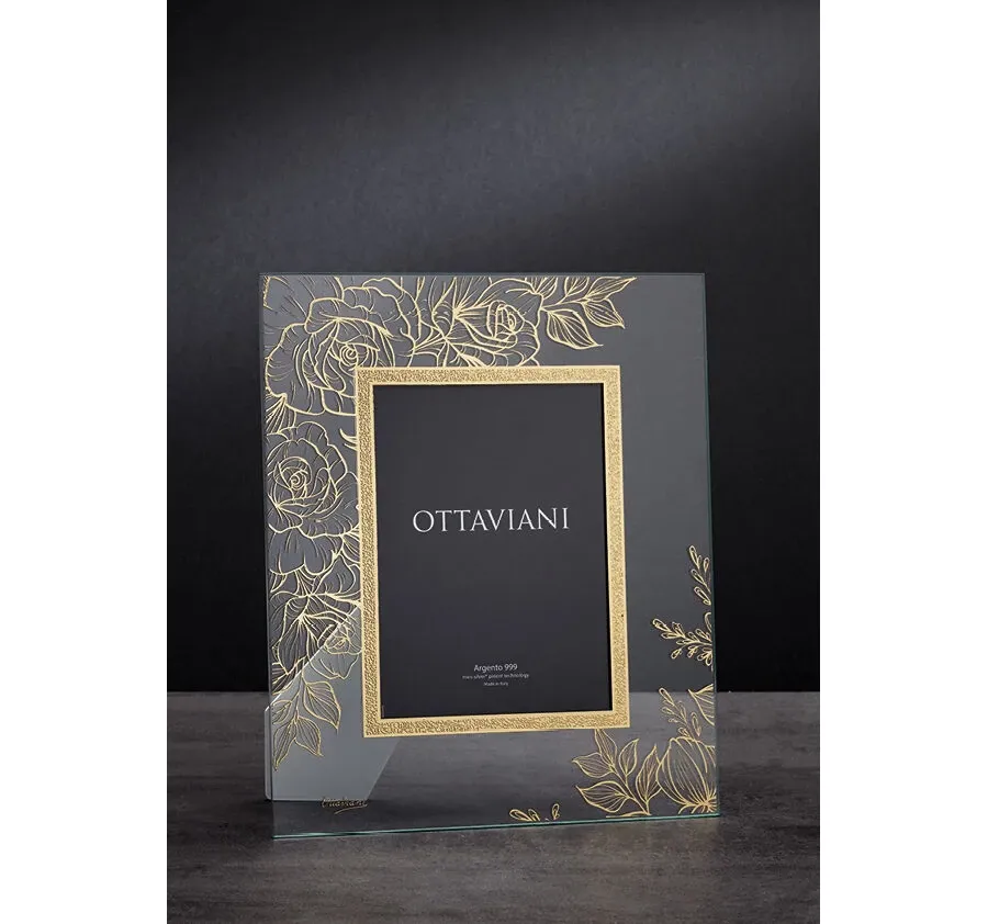 obrazek 2 Ekskluzywna kryształowa ramka na fotografie „Róża”