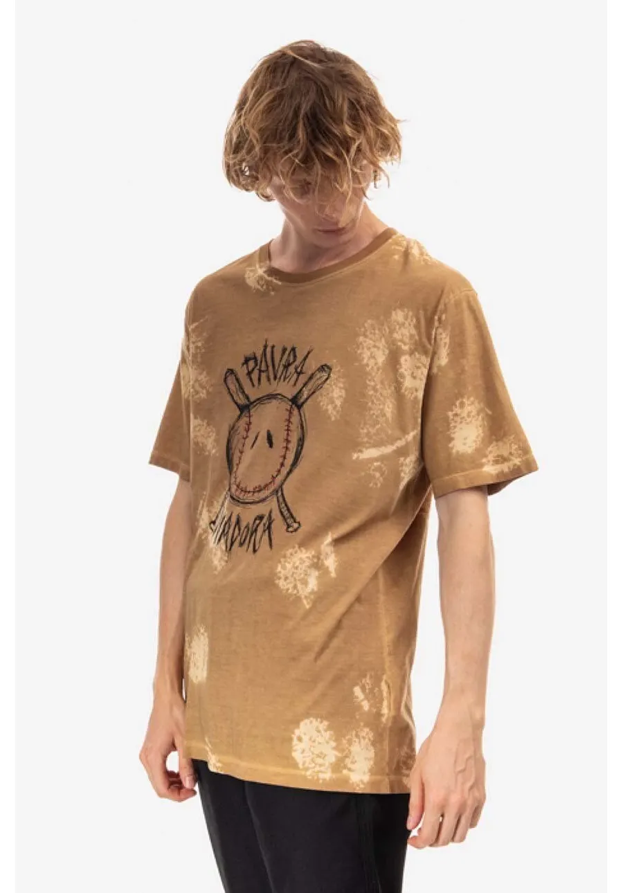 obrazek 1 Diadora t-shirt bawełniany x Paura Logo kolor bordowy z nadrukiem 502.176766-20002