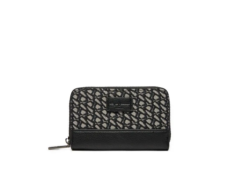 obrazek 1 Pepe Jeans Duży Portfel Damski Jacquard PL070261 Czarny