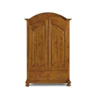 Picture Two-door wardrobe with 2 drawers, polished in a classic style - Zanini