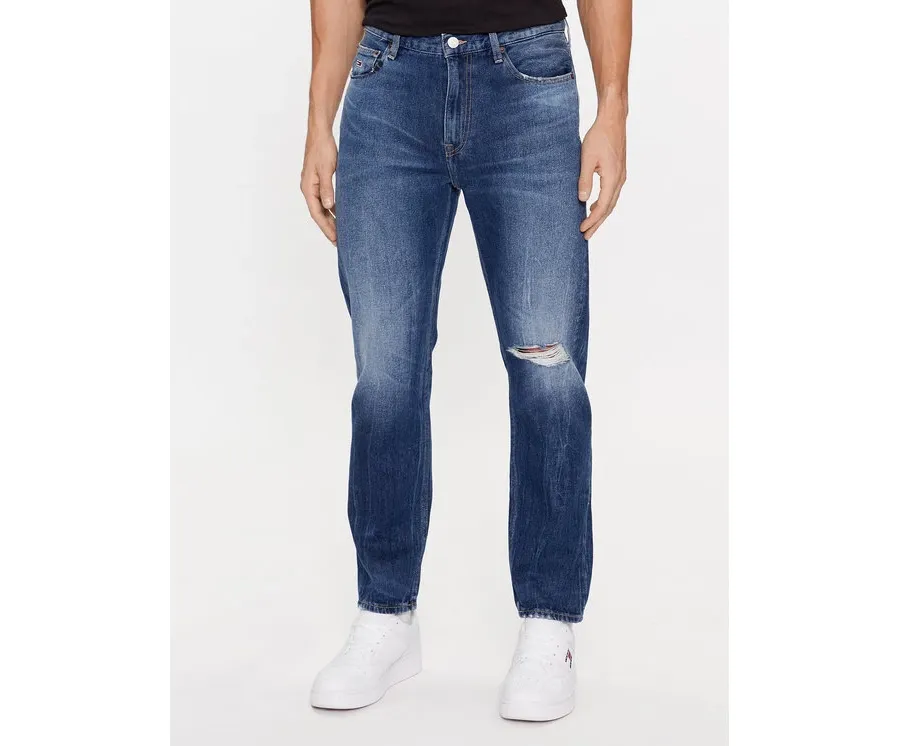 obrazek 1 Tommy Jeans Jeansy Dad DM0DM16654 Granatowy Tapered Fit