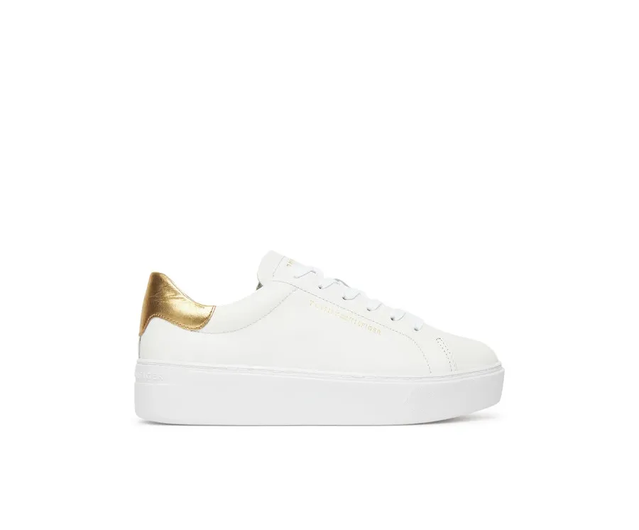 obrazek 1 Tommy Hilfiger Sneakersy Essential Platform Court Sneaker FW0FW08756 Biały