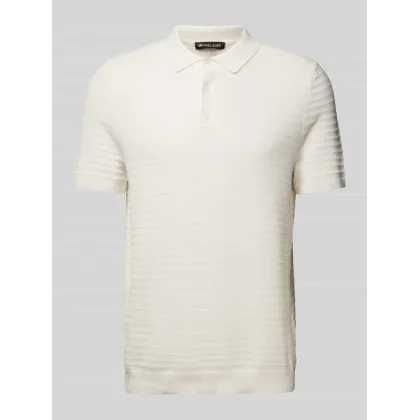 Zdjęcie Koszulka polo kroju regular fit z fakturowanym wzorem model ‘TUCK STRIPE’