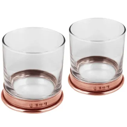 Zdjęcie Piękny komplet szklanek do whisky z wykończeniem