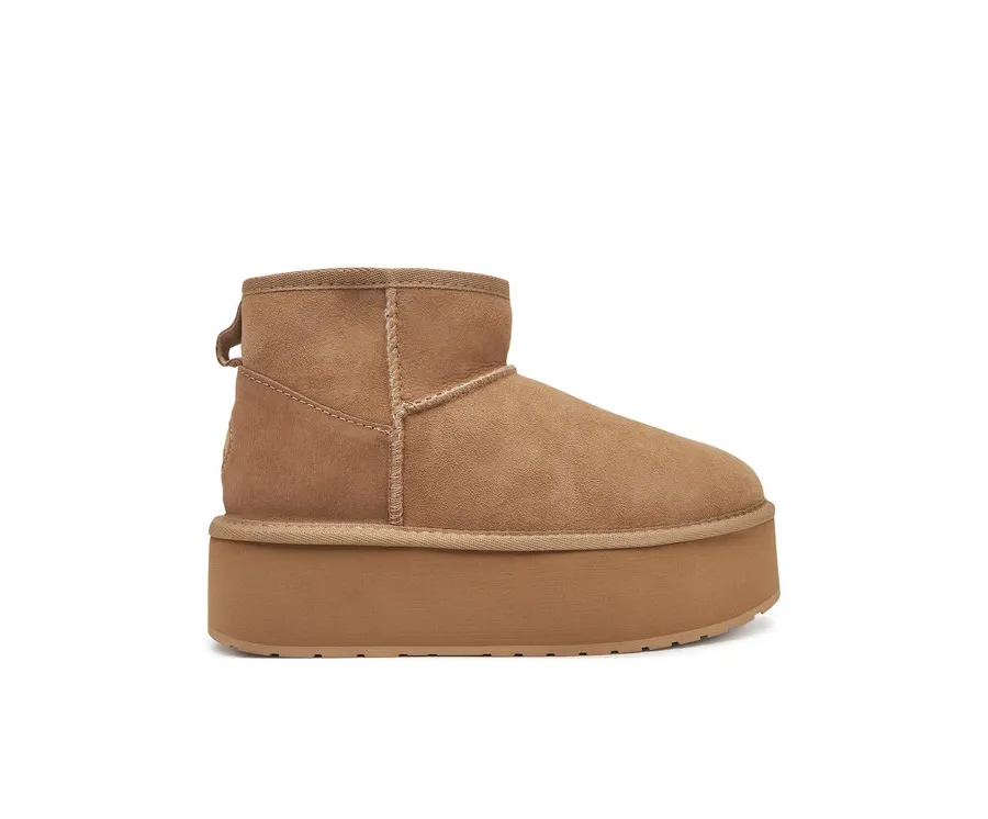 obrazek 1 EMU Australia Śniegowce Stinger Micro Flatform W13082 Beżowy