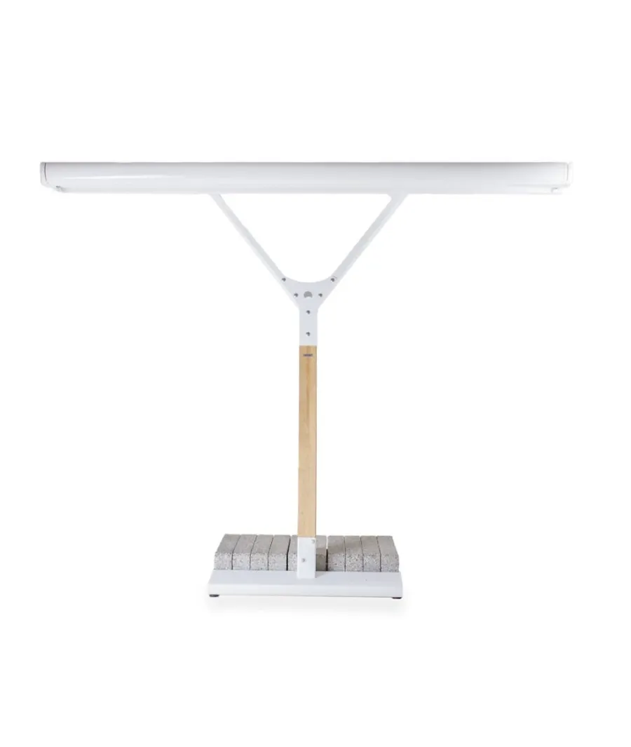 obrazek 2 Biały parasol Salento z manualnym mechanizmem rozkładania 300×250 cm do ogrodu