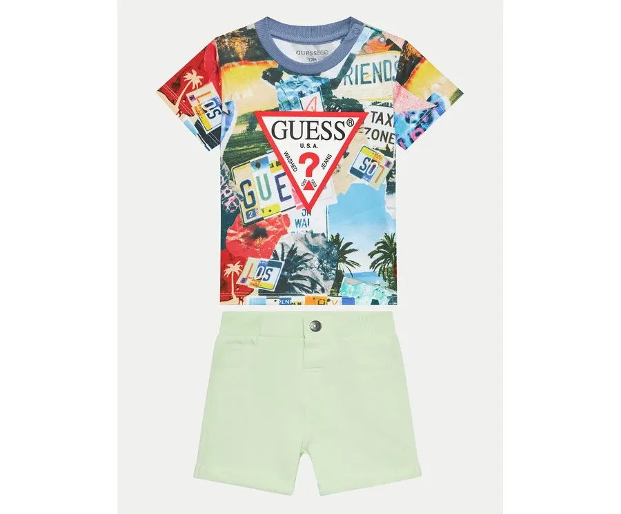 obrazek 1 Guess Komplet t-shirt i spodenki I4GG12 K8HM3 Kolorowy Regular Fit