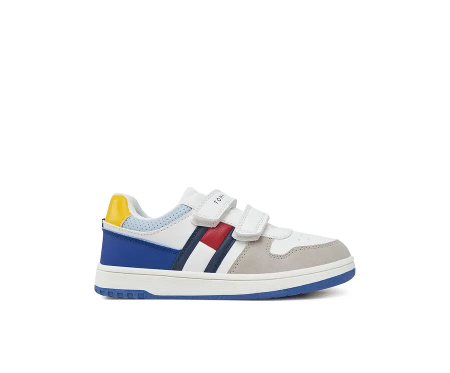 obrazek 1 Tommy Hilfiger Sneakersy Flag Low Cut Velcro Sneaker T1X9-33844-1269 S Biały