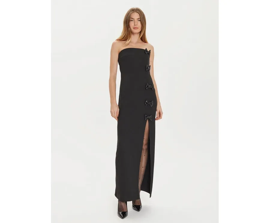 obrazek 1 Eleh Sukienka wieczorowa E00306 Czarny Slim Fit