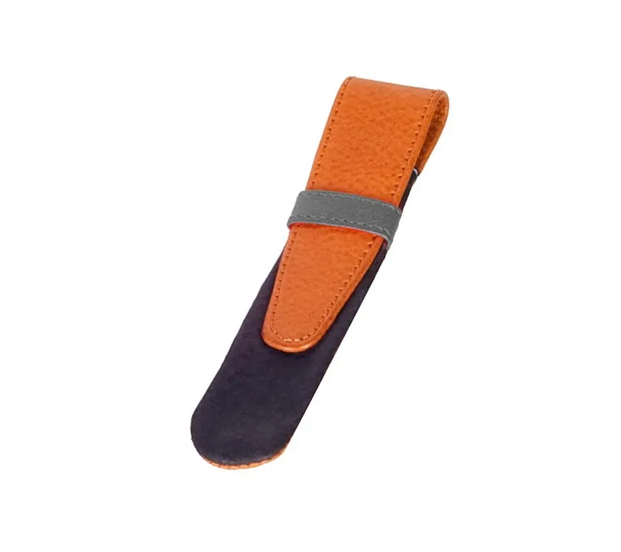 picture 1 Multicolored leather feather case - Absolute Breton