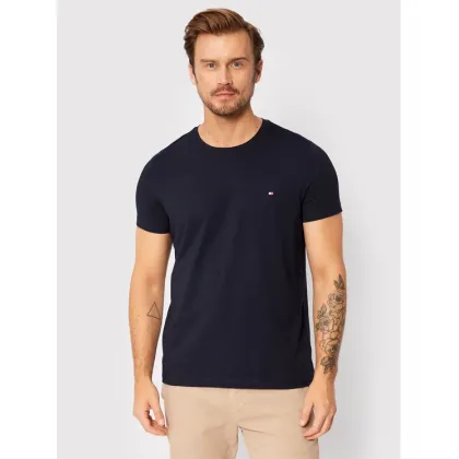 Zdjęcie Tommy Hilfiger T-Shirt Core Stretch MW0MW27539 Granatowy Slim Fit