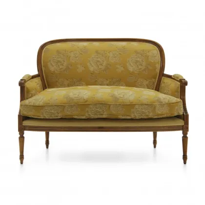 Zdjęcie Elegancka sofa w stylu Ludwika XVI o strukturze drewna bukowego - Sevensedie