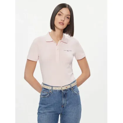 Zdjęcie Tommy Hilfiger Polo Logo WW0WW41032 Różowy Slim Fit