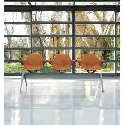 Zdjęcie Wyjątkowe krzesło modułowe stworzone do poczekalni i lotnisk – Mascheroni