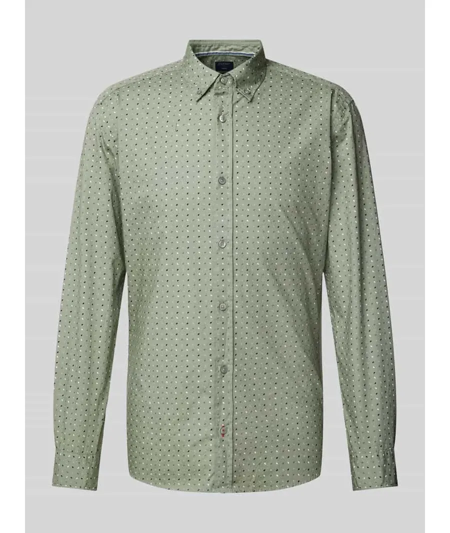 obrazek 1 Koszula casualowa o kroju regular fit z kołnierzykiem typu button down