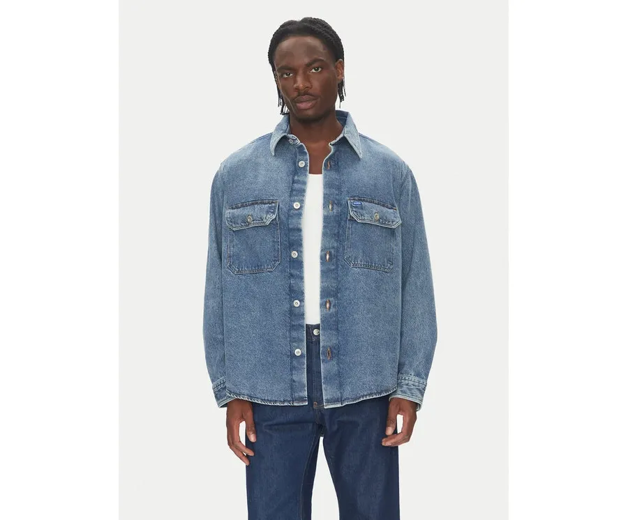 obrazek 1 HUGO Koszula jeansowa Ebolt 50513853 Granatowy Oversize