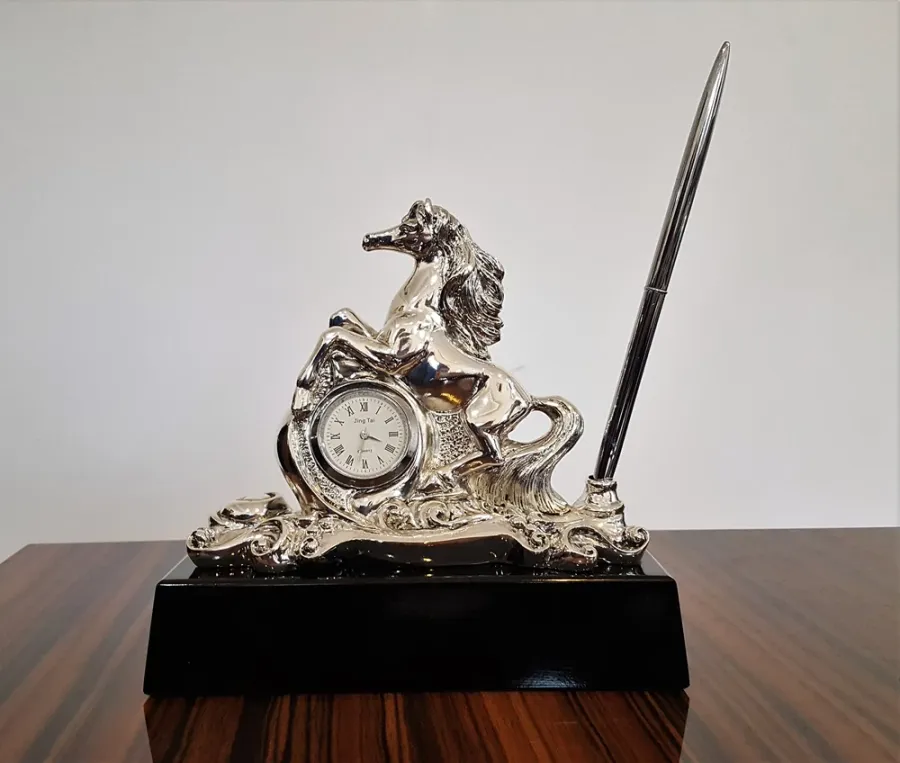 picture 3 Pen holder with horse - Astra Argenti