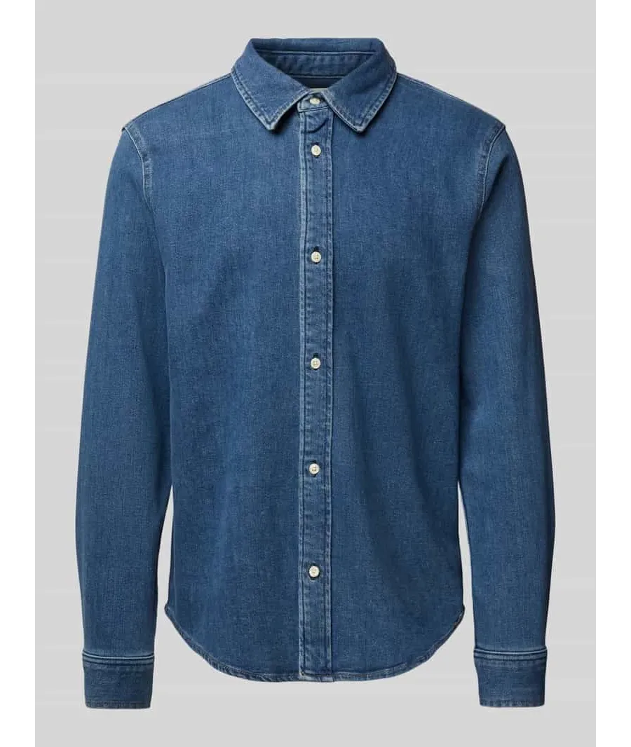 obrazek 1 Kurtka jeansowa o kroju slim fit z kołnierzykiem typu kent