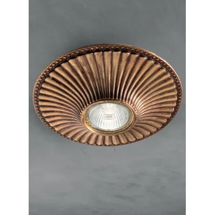 Zdjęcie Designerska lampa sufitowa z antycznego mosiądzu