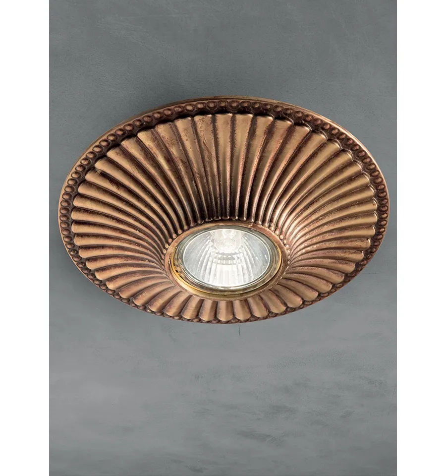 obrazek 1 Designerska lampa sufitowa z antycznego mosiądzu