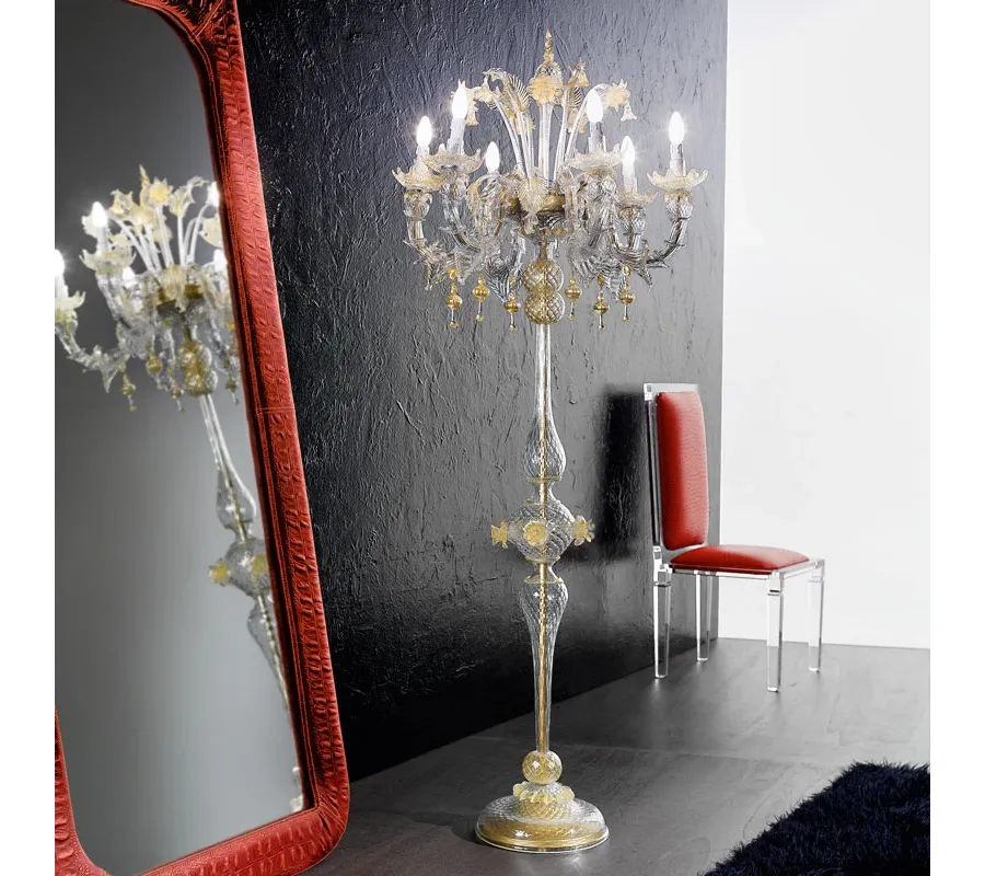 obrazek 1 Lampa podłogowa PV14/6 z ręcznie dmuchanego szkła