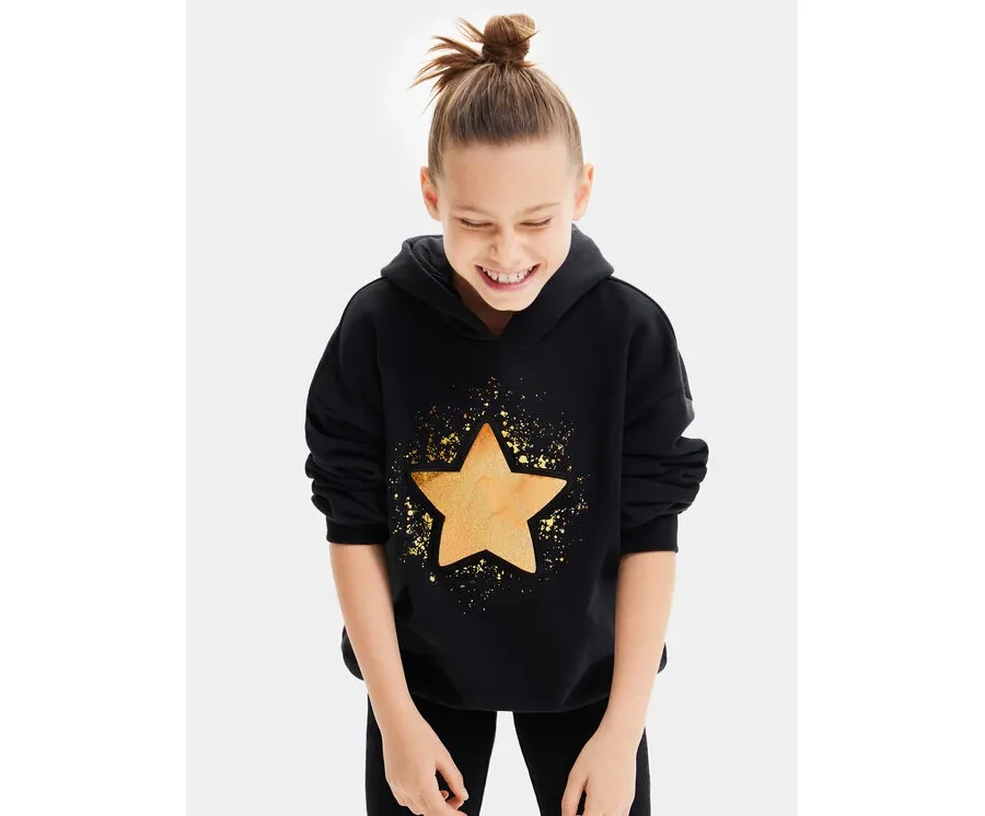 obrazek 1 Desigual Bluza 23WGSK02 Czarny Regular Fit