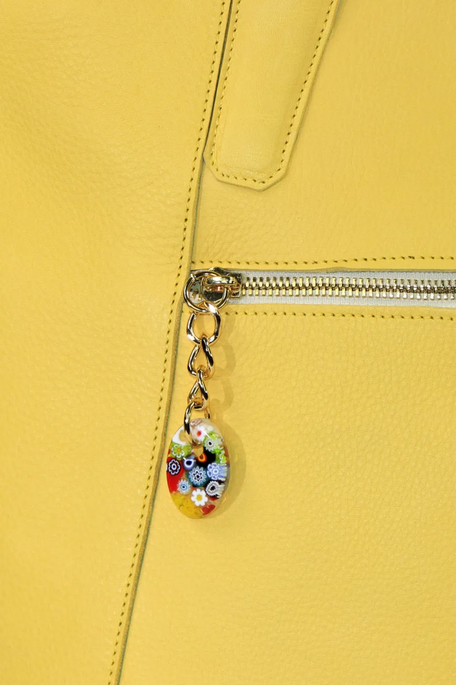 obrazek 4 Wyjątkowo piękna torba shopper w kolorze żółtym - Terrida