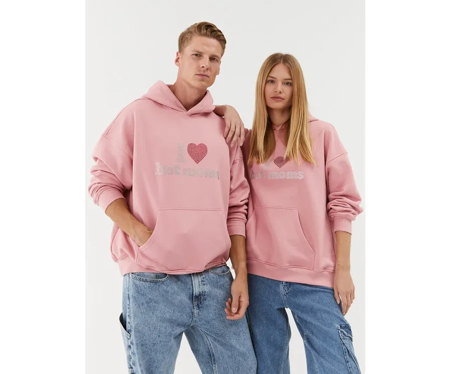 obrazek 1 2005 Bluza Unisex Hot Moms Różowy Relaxed Fit