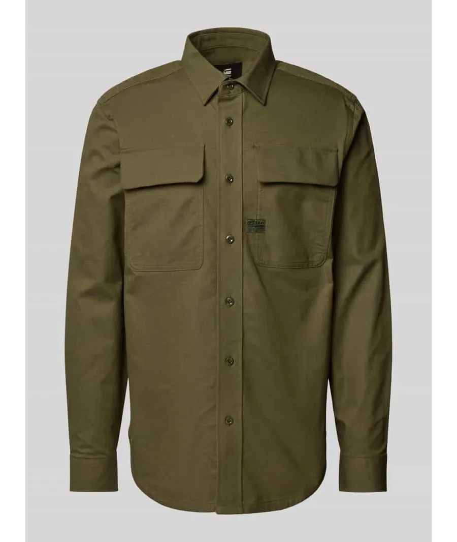 obrazek 1 Koszula casualowa o kroju regular fit z naszywką z logo