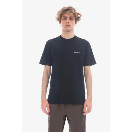 Zdjęcie Norse Projects t-shirt bawełniany kolor granatowy gładki N01.0606.7004-7004