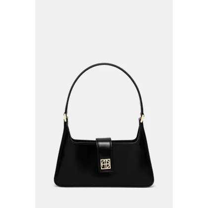 Zdjęcie Anine Bing torebka skórzana Lou Shoulder Bag kolor czarny A.13.11445