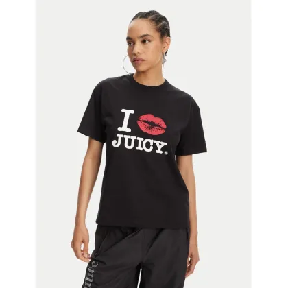 Zdjęcie Juicy Couture T-Shirt I Kiss JCWCT125348 Czarny Oversize