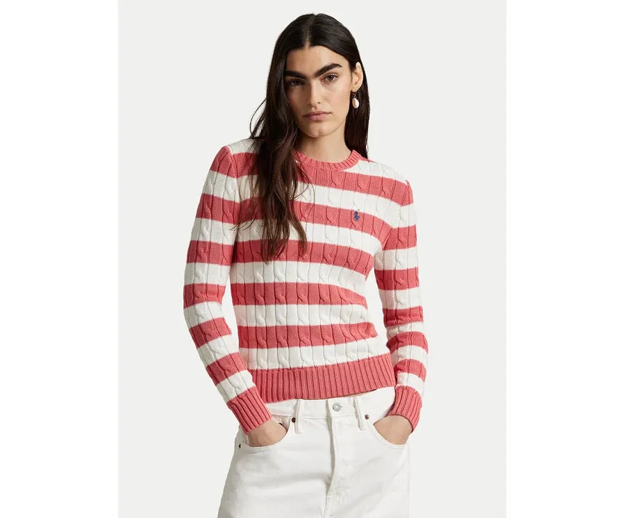 obrazek 1 Polo Ralph Lauren Sweter 211965754001 Różowy Slim Fit