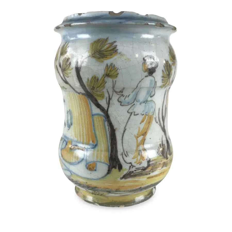 obrazek 2 Gustowny ceramiczny wazon z XVIII wieku