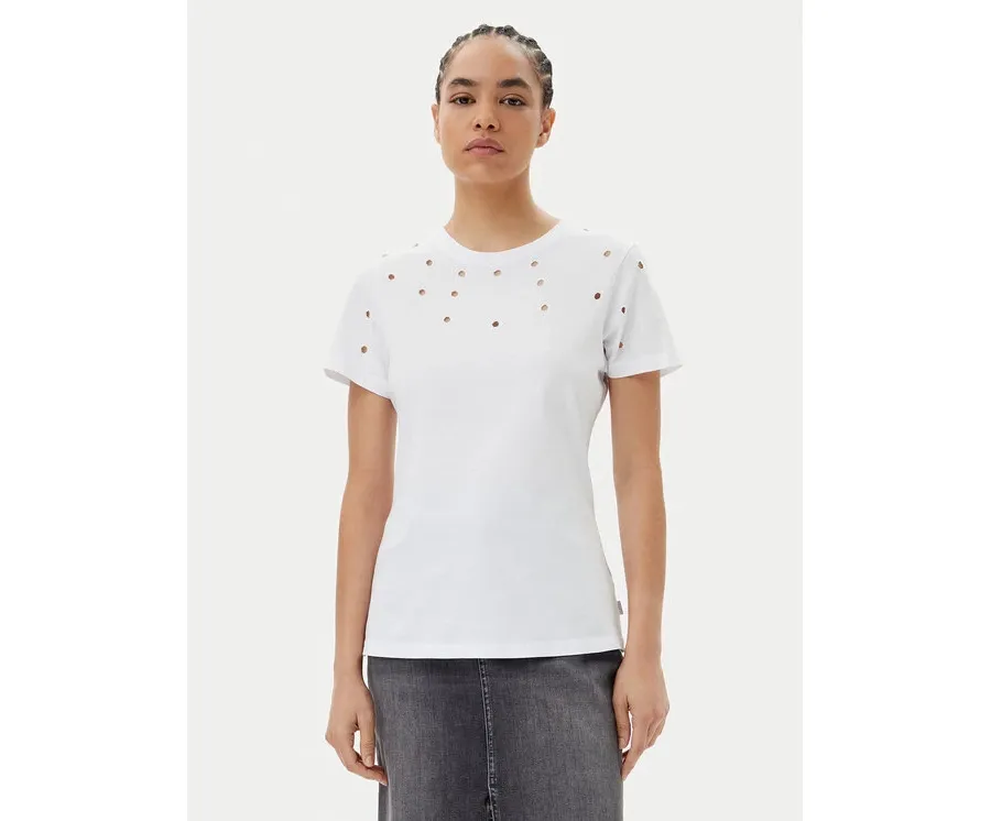 obrazek 1 Silvian Heach T-Shirt GPP25070TS Biały Regular Fit