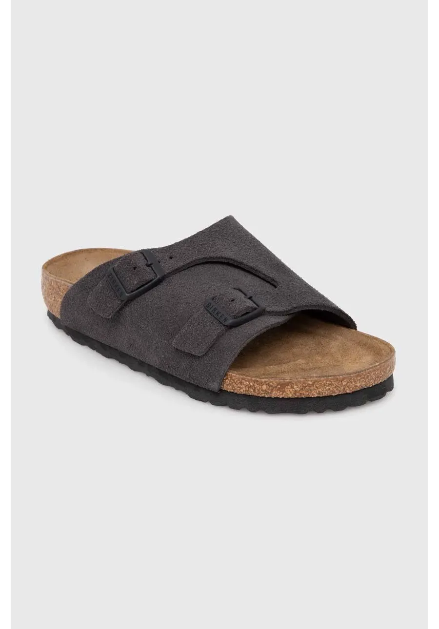 obrazek 1 Birkenstock klapki zamszowe Zürich damskie kolor szary 1028547