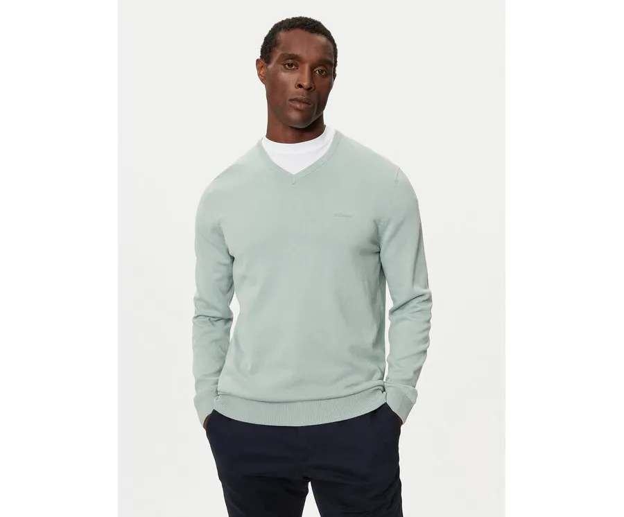 obrazek 1 s.Oliver Sweter 2143174 Zielony Regular Fit