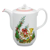 Zdjęcie Porcelanowy dzbanek do kawy ze świątecznej kolekcji Christmas Magic - Vista Alegre