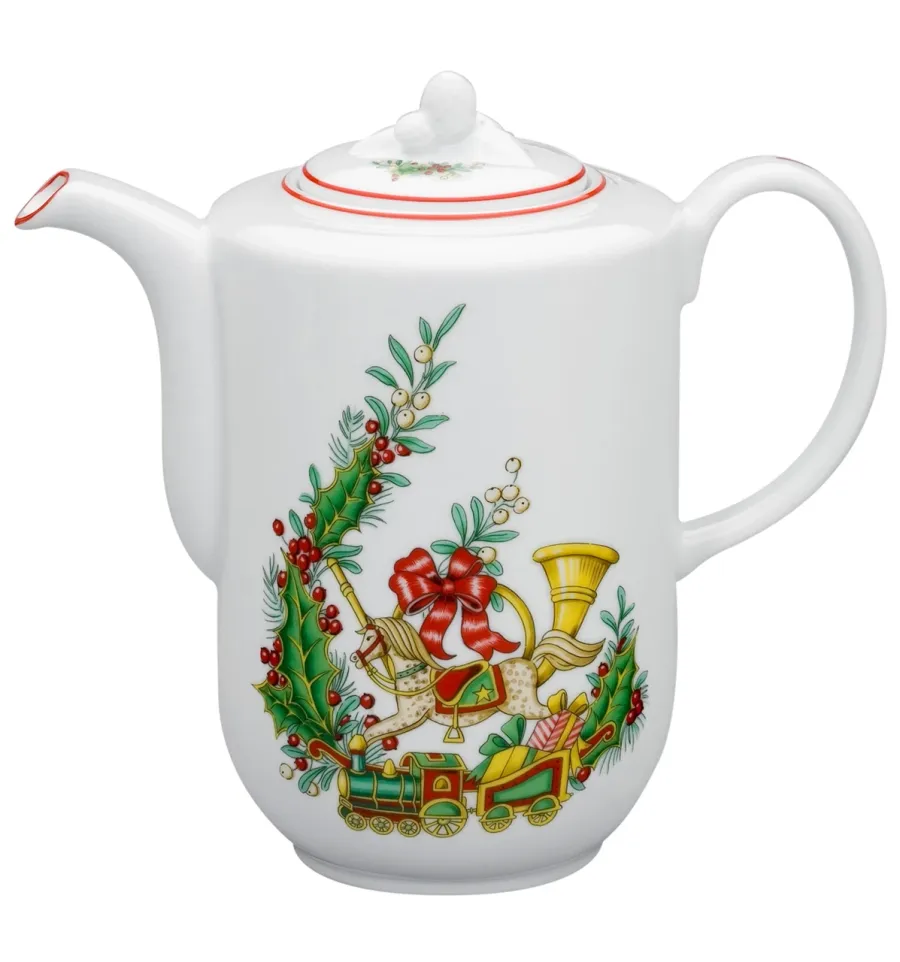 obrazek 1 Porcelanowy dzbanek do kawy ze świątecznej kolekcji Christmas Magic - Vista Alegre