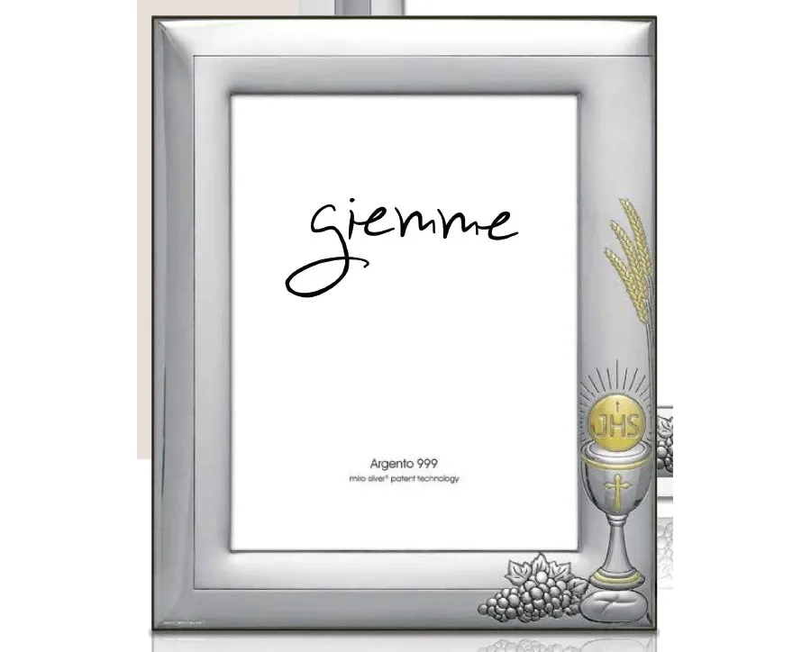 obrazek 1 Srebrna ramka na zdjęcia 13х18 cm nawiązująca do komunii