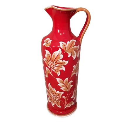 Picture A stylish ceramic vase decorated with an oriental ornament