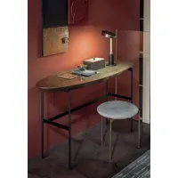 Picture A chic round stool for minimalist interiors